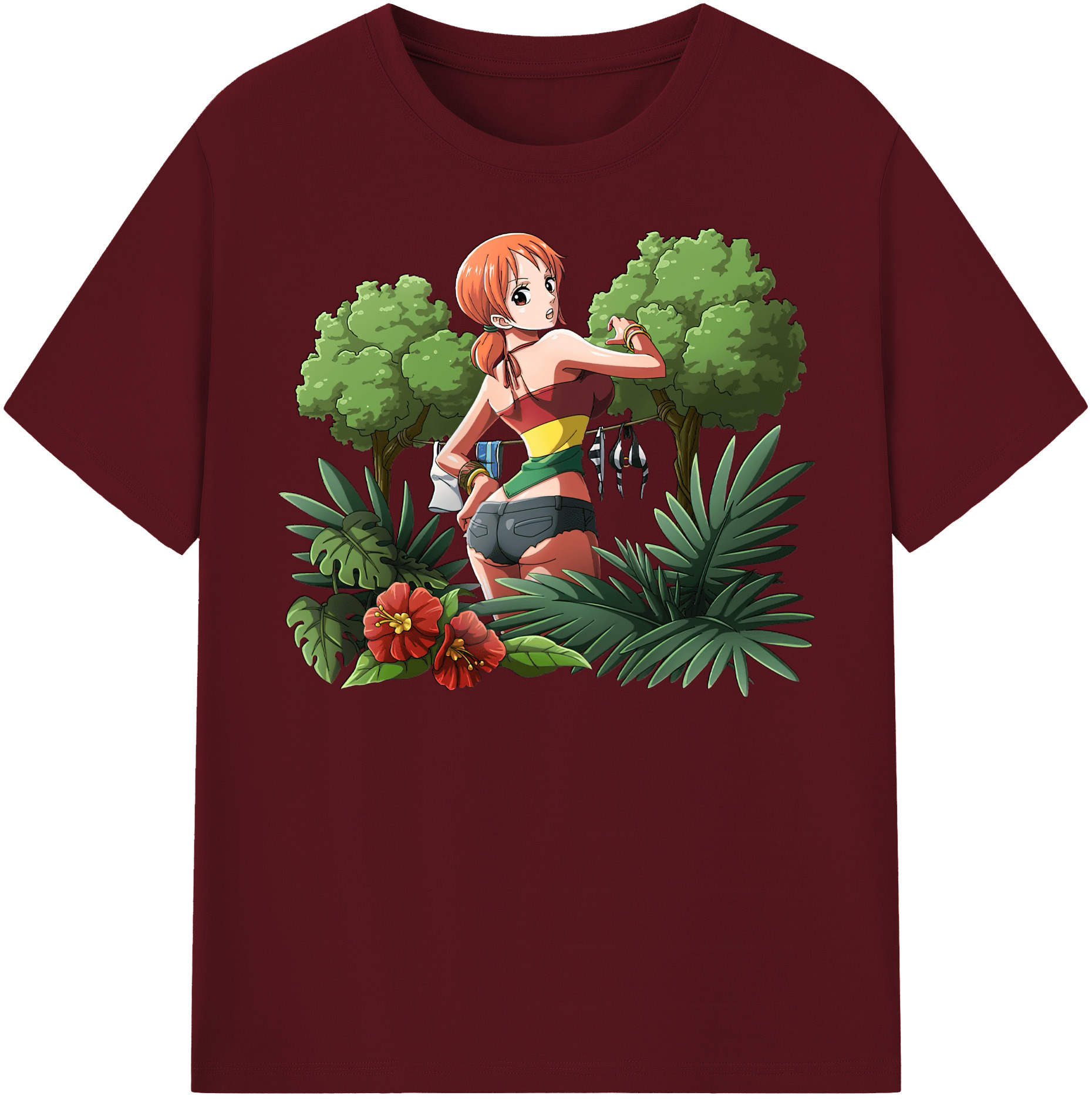 ワンピース ナミ ONE PIECE Nami 綿100％半袖Tシャツ（フロントプリント）